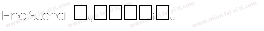 Fine Stencil字体转换